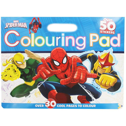 Marvel Spider-Man Colouring Pad for Kids | 30+ Colouring Pages & 50+ Stickers | Creative Activity Book