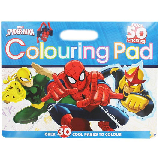 Marvel Spider-Man Colouring Pad for Kids | 30+ Colouring Pages & 50+ Stickers | Creative Activity Book