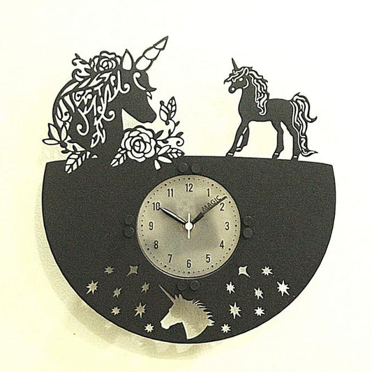 Magical Unicorn Backlight Wall Clock – Glow-in-the-Dark Fantasy Decor for Girls’ Rooms & Dreamers (12 Inch)
