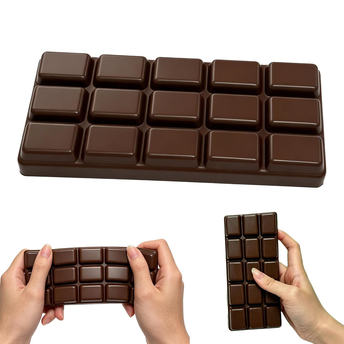 Chocolate Bar Squishy Toy – Soft & Squeezable Sensory Fidget Toy