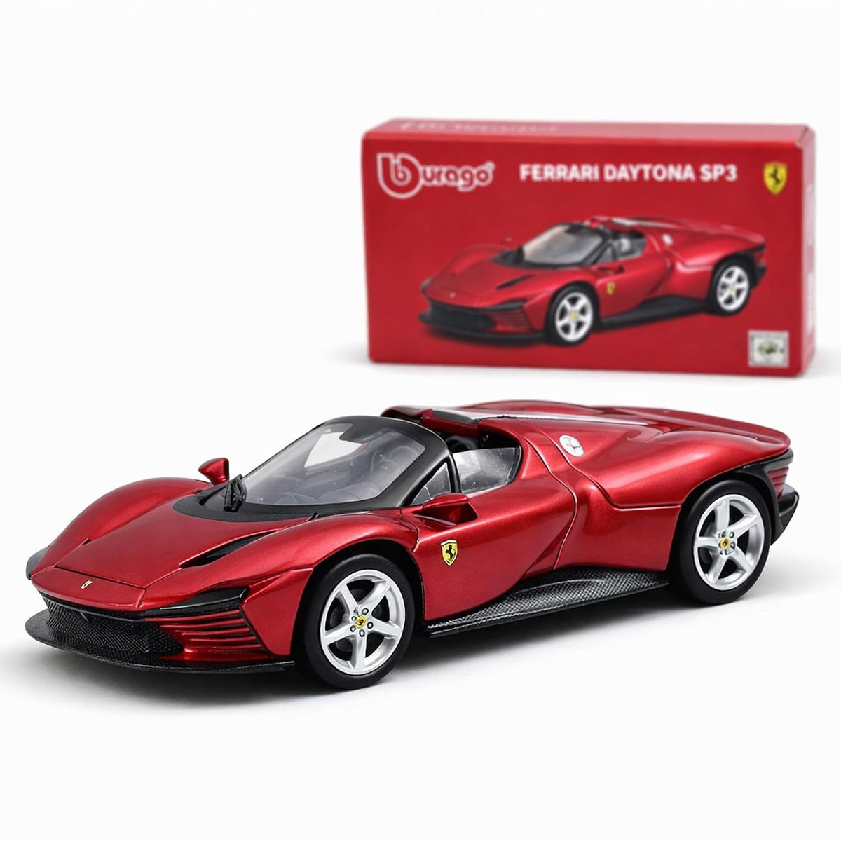 Wizplex Bburago Ferrari Daytona SP3 1:64 Scale Die-Cast Metal Toy Car, Red Collectible Model for Kids & Adults – COD NOT AVAILABLE