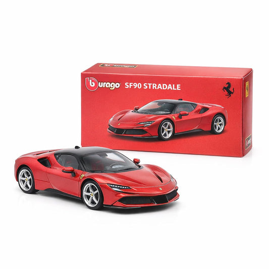 Wizplex Bburago Ferrari SF90 Stradale 1:64 Scale Die-Cast Metal Toy Car with Opening Front Doors – COD Not Available