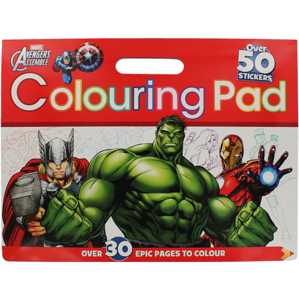 Marvel Spider-Man Colouring Pad for Kids | 30+ Colouring Pages & 50+ Stickers | Creative Activity Book