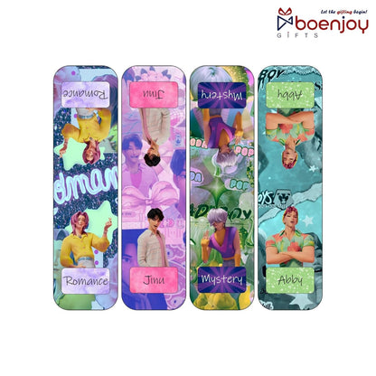 K POP Demon Hunters Saja Boys Bookmark Set of 10-8 Magnetic Bookmarks + 2 Paper Bookmarks for Book Lovers, Aesthetic Bookmarks, Magnetic Bookmarks for Readers (11 x 2.9 cm) New