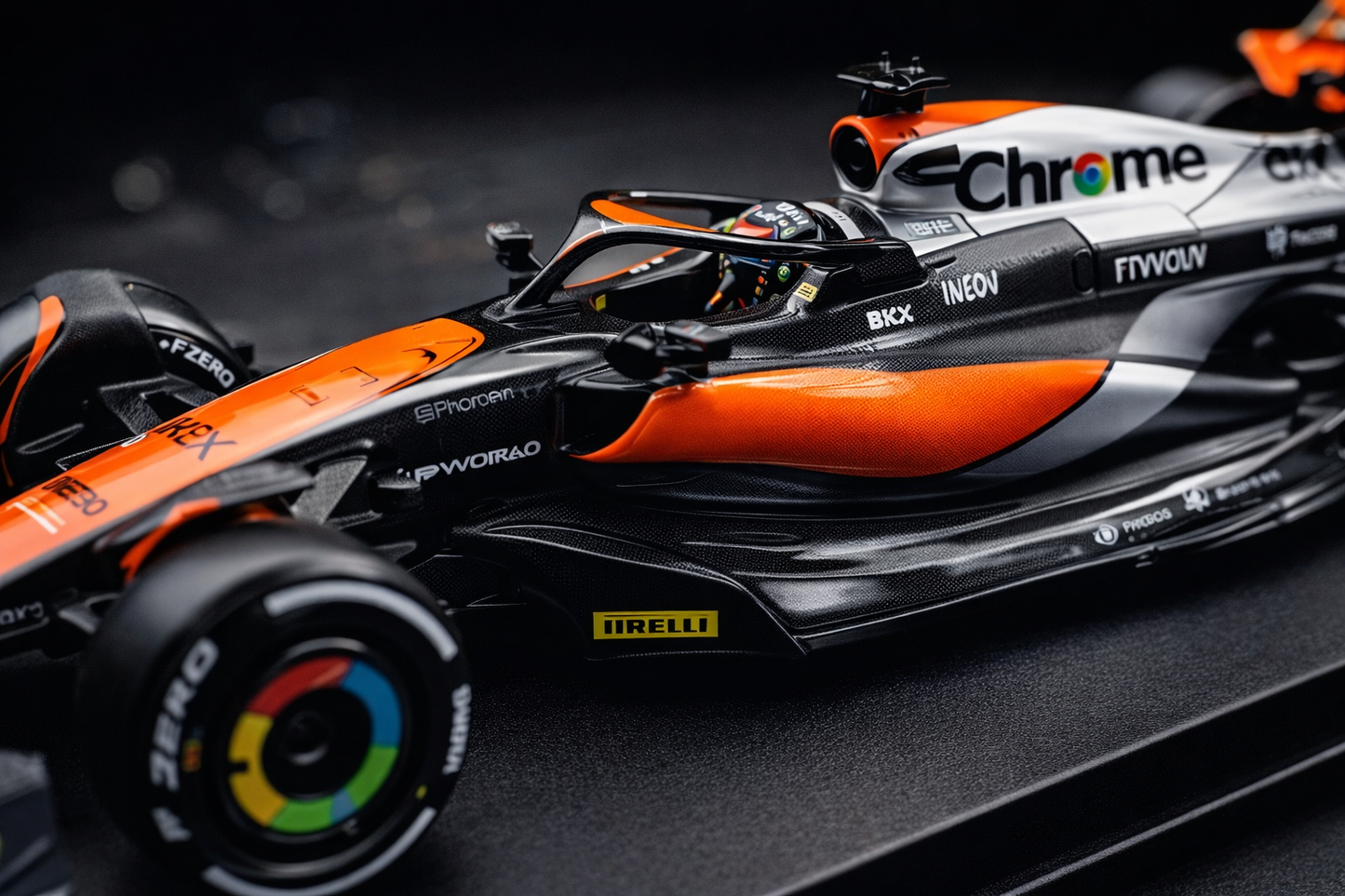 McLaren MCL60 OP81 1:43 Scale Model Car by Bburago | 2023 British Grand Prix Edition | Oscar Piastri F1 Diecast Car | Collectible Racing Car Model