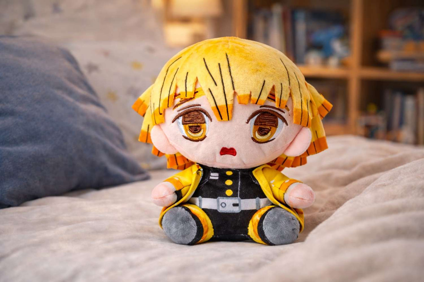 Zenitsu Agatsuma Plush Toy 20 CM – Anime Soft Stuffed Doll | Premium Quality Fabric | Cute Gift for Kids, Boys, Girls & Anime Fans