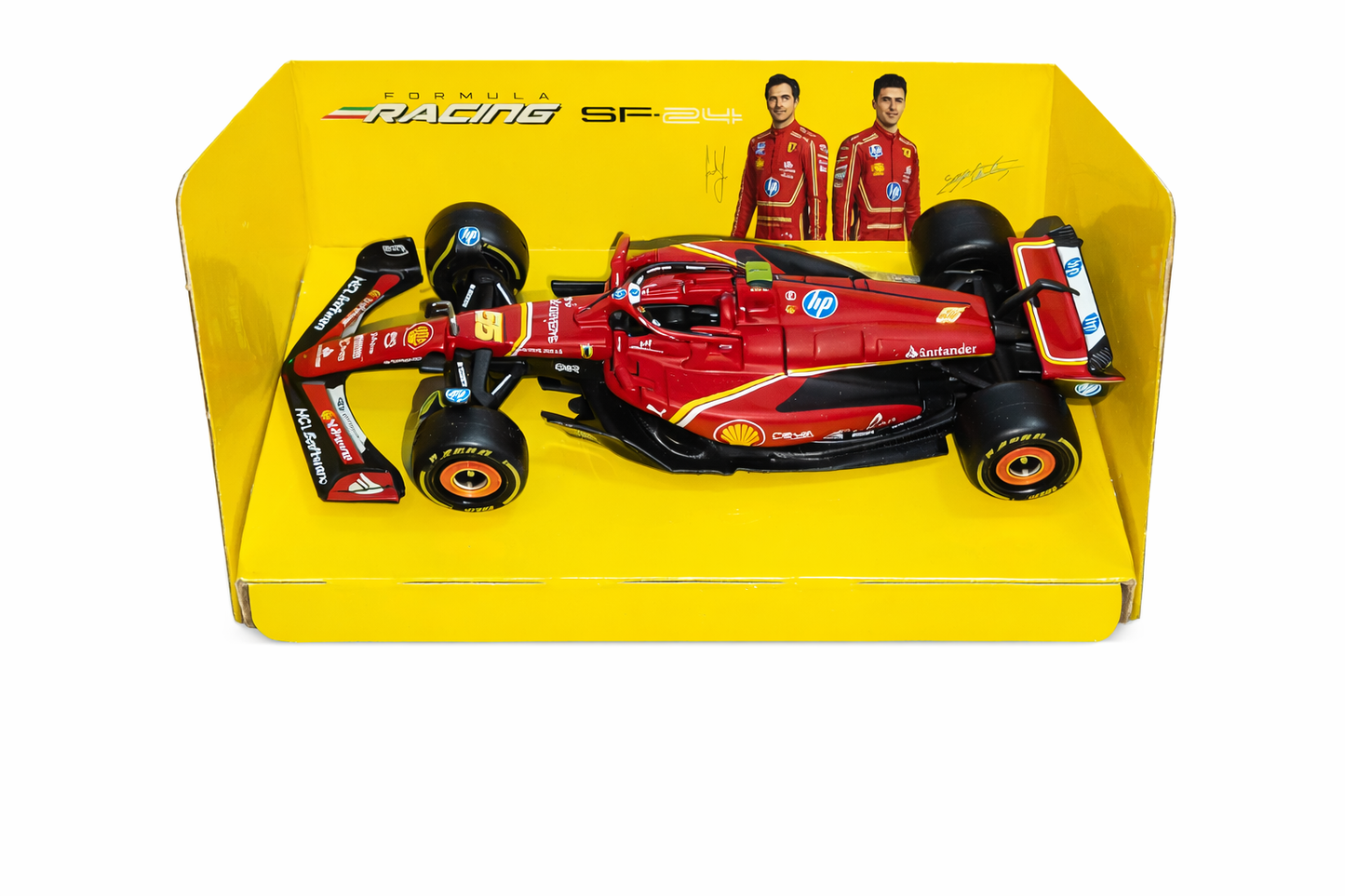 Ferrari SF-24 Formula 1 Diecast Model Car 55 1:43 Scale – Bburago Racing F1 Car Toy for Collectors & Kids