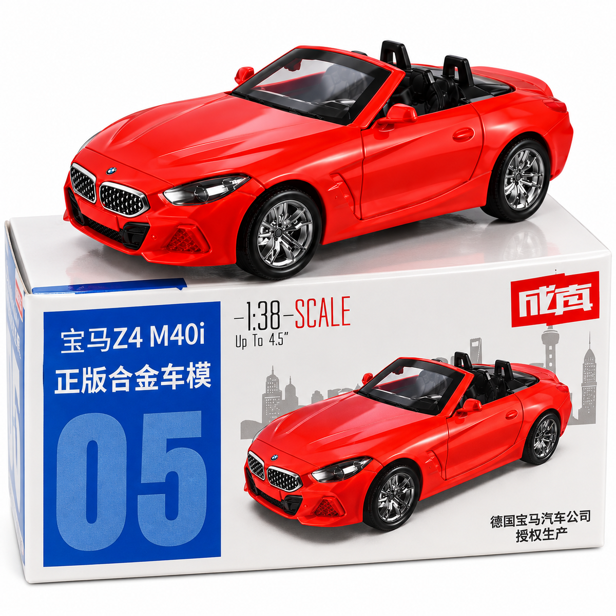 BMW Z4 M40i 1:38 Scale Die-Cast Convertible Model Car – Red Collectible Toy | COD NOT AVAILABLE