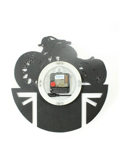 Handcrafted LED Bike Wall Clock – Vintage Style with Glowing Charm