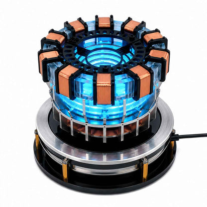 Arc Reactor LED Display Collectible | USB Powered Sci-Fi Desk Decor | Premium Acrylic Display Piece for Gaming Room, Office & Collector Shelf (Cod not Available)