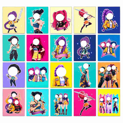 K POP Demon Hunters Kids Fridge Magnet Set, Refrigerator Magnets | Decorative Kitchen Magnets for Kids | Fun Collectible Gift & Home Décor (Pack of 20) 4x5 cm