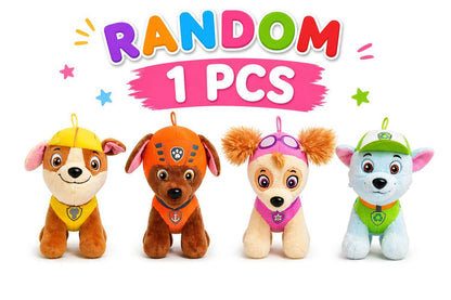 Paw Patrol Style Plush Toy Set – Cute Dog Soft Toys for Kids (4 Characters), Cuddly Stuffed Toys Gift for Babies & Children Random 1 pcs