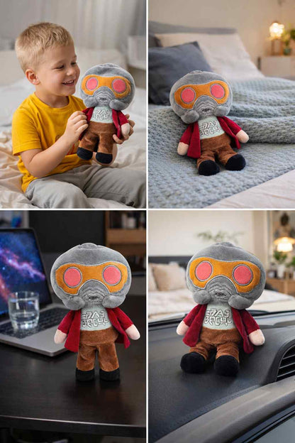 Star-Lord Inspired Plush Toy 24 CM – Space Hero Soft Stuffed Doll | Premium Quality Fabric | Cute Gift for Kids, Boys, Girls & Superhero Fans