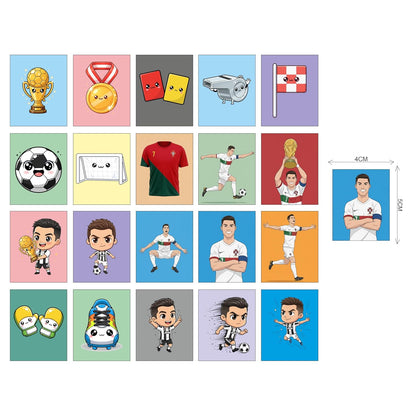 Cristiano Ronaldo Kids Fridge Magnet Set, Refrigerator Magnets | Fun Collectible Gift & Home Décor (Pack of 20) 4x5 cm