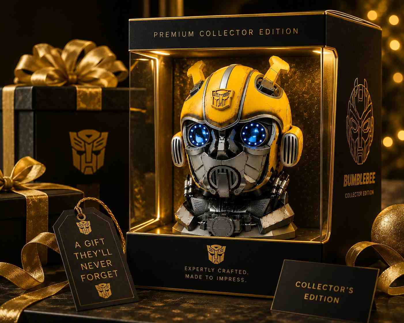 Transformers Bumblebee Wearable Helmet | LED Light-Up Eyes | Premium Collector Edition ( COD NOT AVAILABLE)