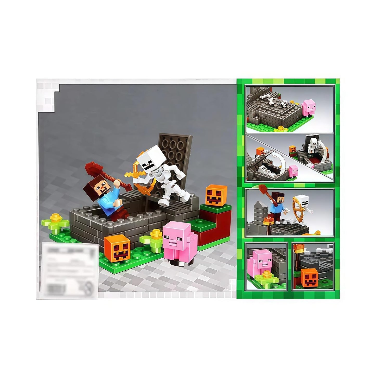 Minecraft Building Block Farm Set for Kids, 89+ Pieces Creative Construction Set, Bricks Kit with Figures & Accessories | Educational Toy for Boys & Girls Age 6+ (Style Code 834)