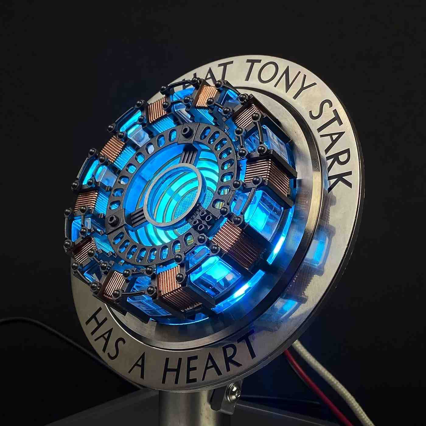 Iron Man Arc Reactor MK1 – Proof That Tony Stark Has A Heart LED Display with Acrylic Case | Vibration Sensor Collectible Replica