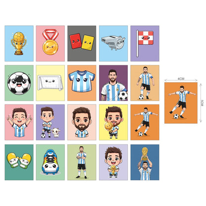 Lionel Messi Kids Fridge Magnet Set, Refrigerator Magnets | Fun Collectible Gift & Home Décor (Pack of 20) 4x5 cm