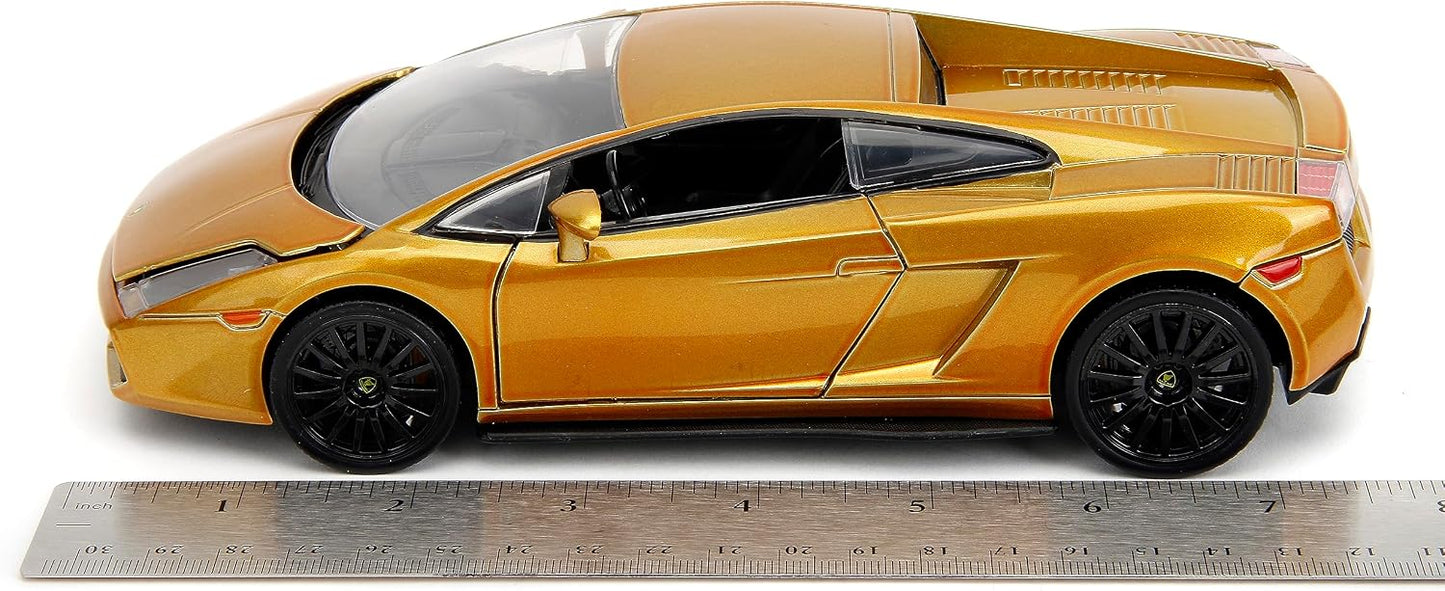 Jada Fast & Furious Fast X 1:24 Gold Lamborghini Gallardo Die-Cast Car, Toys for Kids and Adults( COD NOT AVAILABLE )