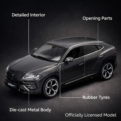 Wizplex Bburago Official Licensed Lamborghini Urus 1:64 Scale Die-Cast Metal Toy Car with Opening Front Doors – COD NOT AVAILABLE