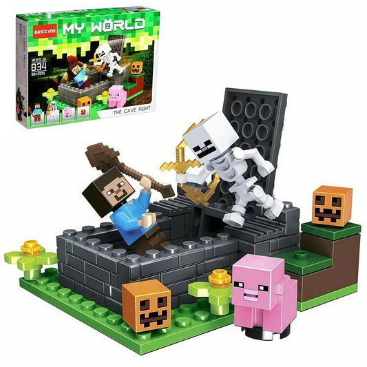 Minecraft Building Block Farm Set for Kids, 89+ Pieces Creative Construction Set, Bricks Kit with Figures & Accessories | Educational Toy for Boys & Girls Age 6+ (Style Code 834)