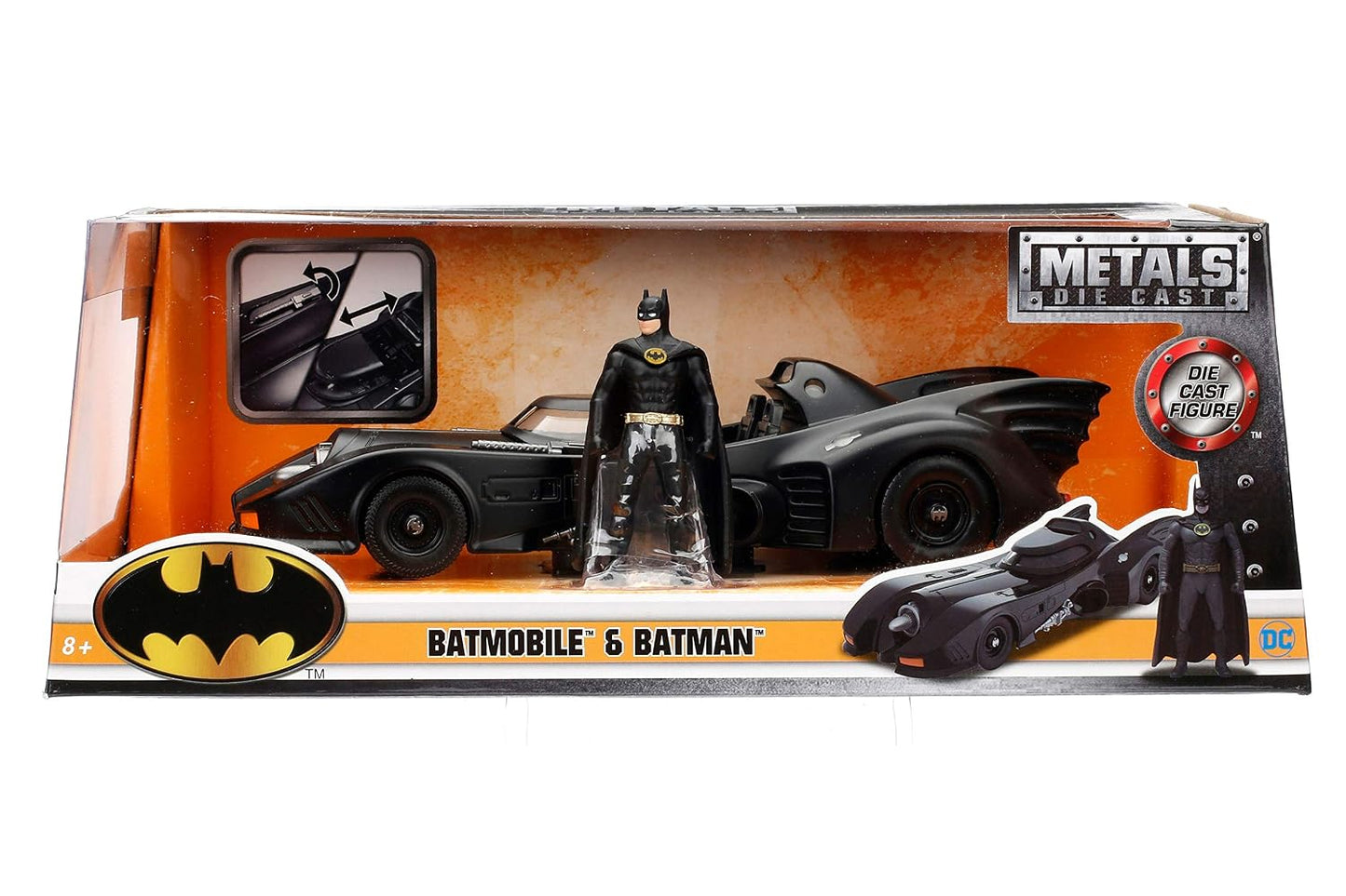 Jada 1:24 1989 Batmobile Toy Vehicle With Batman Action Figure, Black ( COD NOT AVAILABLE)