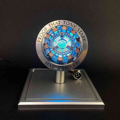 Iron Man Arc Reactor MK1 – Proof That Tony Stark Has A Heart LED Display with Acrylic Case | Vibration Sensor Collectible Replica