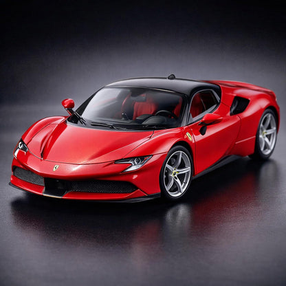 Wizplex Bburago Ferrari SF90 Stradale 1:64 Scale Die-Cast Metal Toy Car with Opening Front Doors – COD Not Available