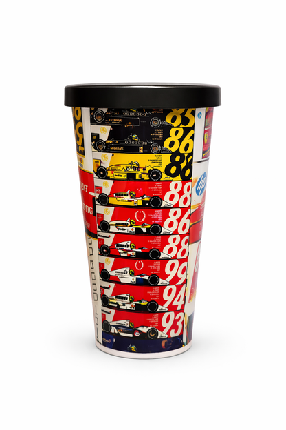F1 Racing Shipper Tumbler 500ml with Lid – Formula Racing Car Design Plastic Shaker Bottle for Gym, Protein Shake & Water | Leakproof Travel Tumbler | Gift for Racing Fans