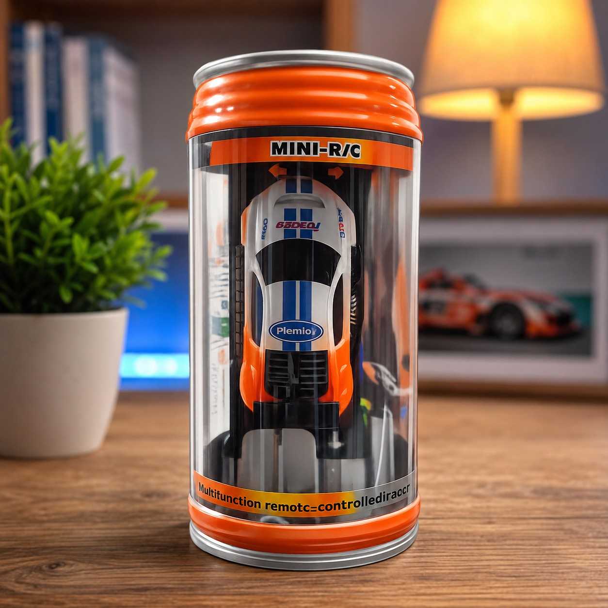 Mini Remote Control Car with Can-Shaped Storage Box | Rechargeable RC Racing Car with Built-in Charging Cable | Portable Toy Gift for Kids( NO COD AVAILABLE)