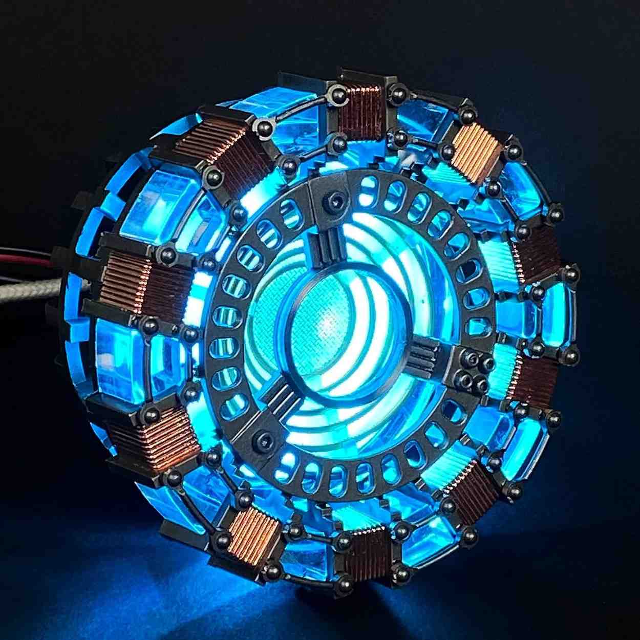 Iron Man Arc Reactor MK1 – Proof That Tony Stark Has A Heart LED Display with Acrylic Case | Vibration Sensor Collectible Replica