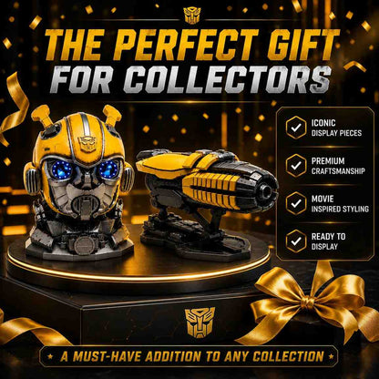 Bumblebee Helmet Bust & Arm Cannon Replica Combo – Premium Collector Display Set ( C0D NOT AVAILABLE)