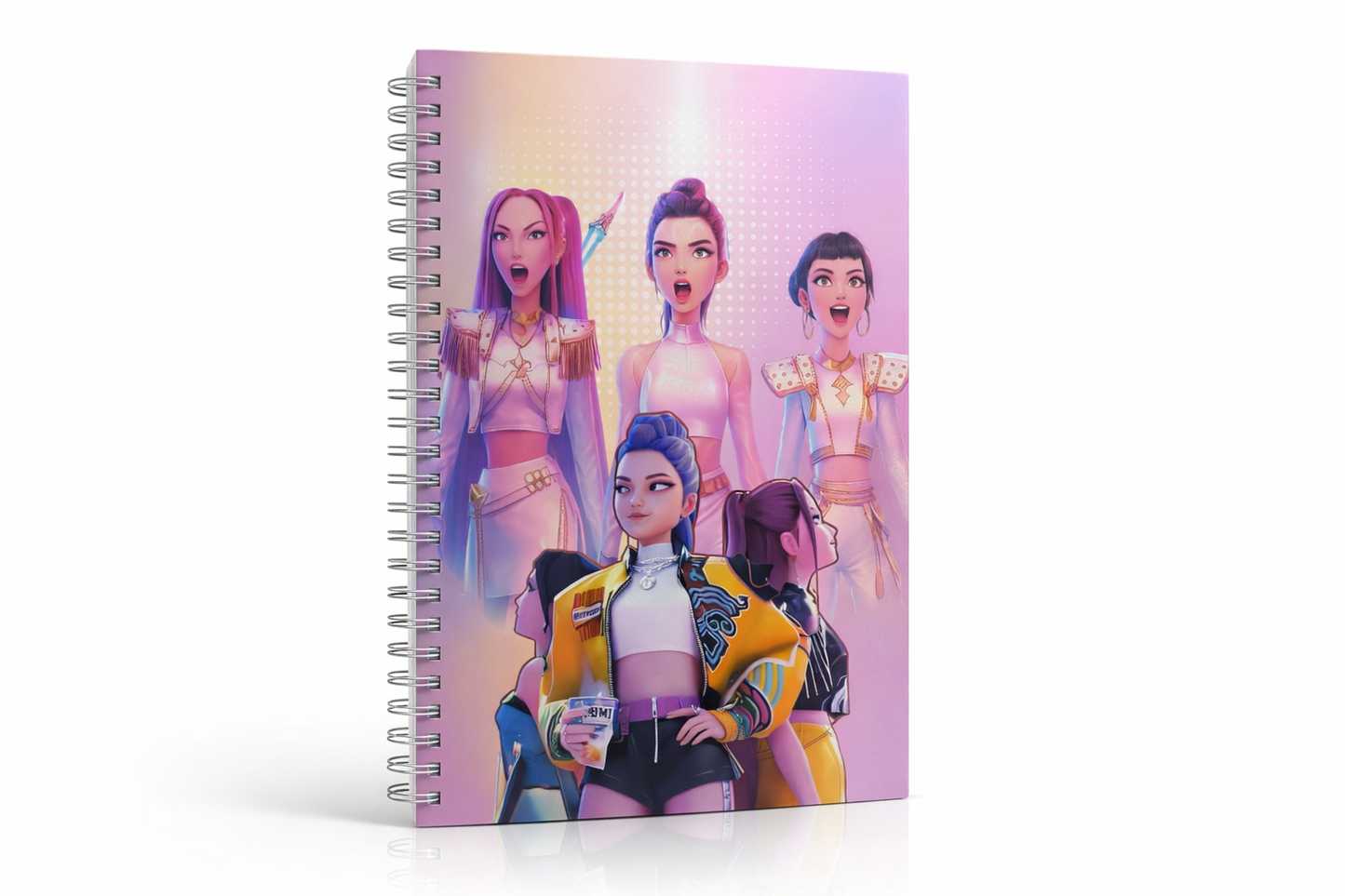 K Pop Demon Hunters Spiral Notebook B5 (25.5 x 17.5 cm) – Cute Aesthetic Demon Hunters Diary for Girls & Students