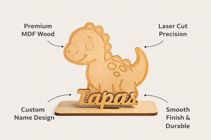 MDF Wooden Name Standy | Custom MDF Name Standy | Desk Decor | Unique Gift | Home & Office Decoration