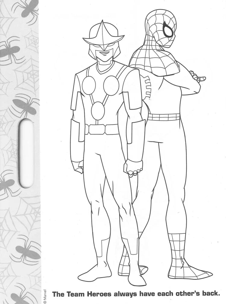 Marvel Spider-Man Colouring Pad for Kids | 30+ Colouring Pages & 50+ Stickers | Creative Activity Book