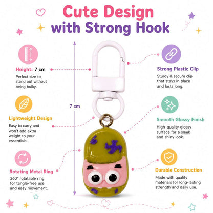 Cute Cartoon Phone Charm Set of 6 – Mini Shoe Phone Charms with Phone Hook | Kawaii Mobile Phone Charm Accessories for Phone Cases, Bags & Keys