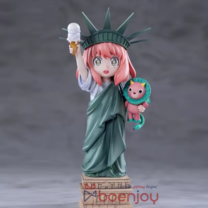 Anime Statue of Liberty Figurine | Cute Collectible Desk Decor