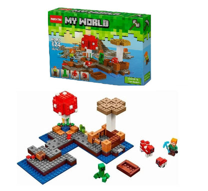 Mine- Craft Building Block Farm Set for Kids, 252+ Pieces Creative Construction Set, Bricks Kit with Figures & Accessories | Educational Toy for Boys & Girls Age 6+