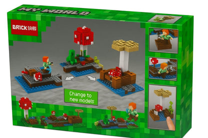Mine- Craft Building Block Farm Set for Kids, 252+ Pieces Creative Construction Set, Bricks Kit with Figures & Accessories | Educational Toy for Boys & Girls Age 6+
