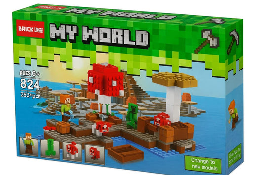 Mine- Craft Building Block Farm Set for Kids, 252+ Pieces Creative Construction Set, Bricks Kit with Figures & Accessories | Educational Toy for Boys & Girls Age 6+