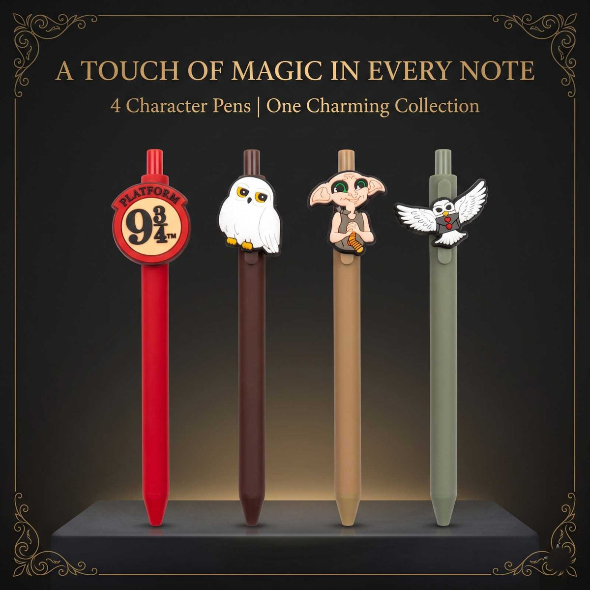 Harry Potter Pen Set of 4 | Blue Ink Character Ball Pens | COD Not Available (Copy)
