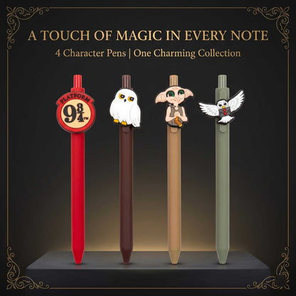 Harry Potter Pen Set of 4 | Blue Ink Character Ball Pens | COD Not Available (Copy)