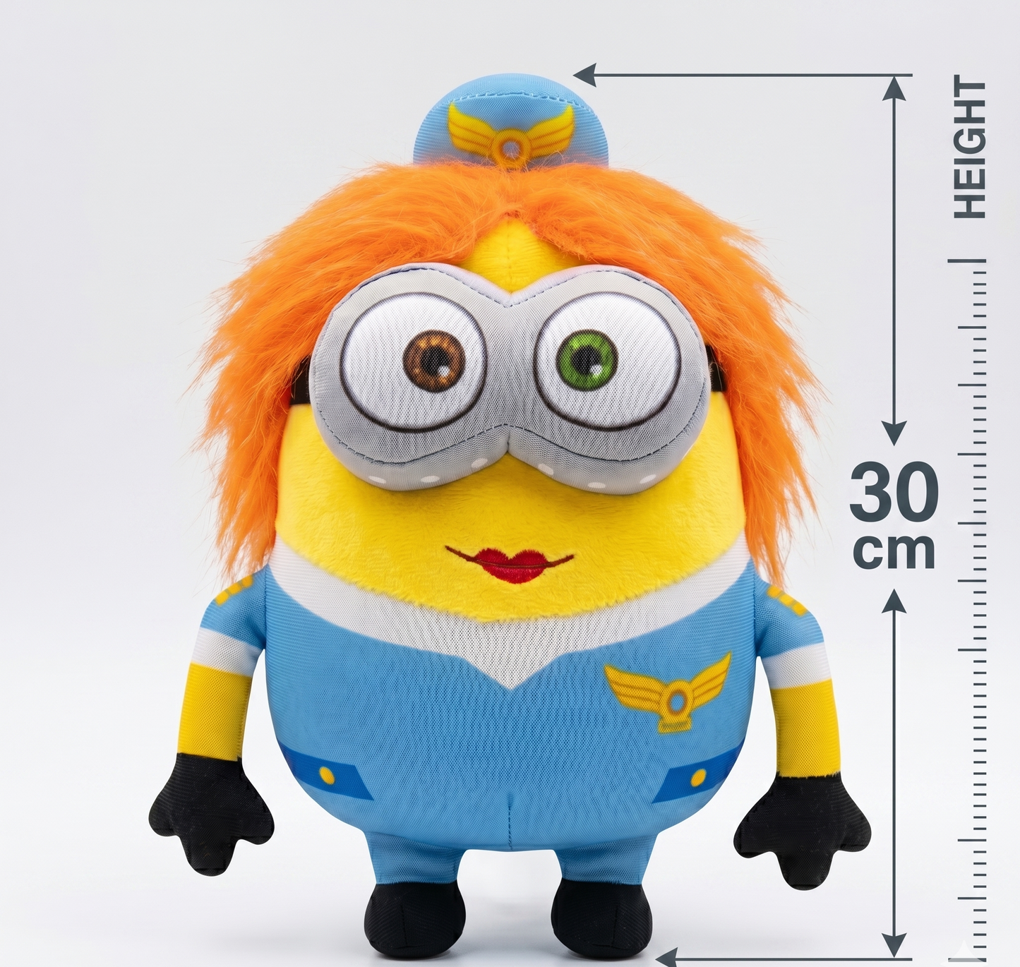 Bella the Pilot Plush Toy – Cute Yellow Cartoon Soft Stuffed Doll for Kids, Cuddly Soft Toy Gift for Babies & Children