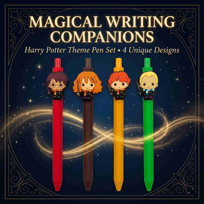 Harry Potter Pen Set of 4 | Blue Ink Character Ball Pens | COD Not Available