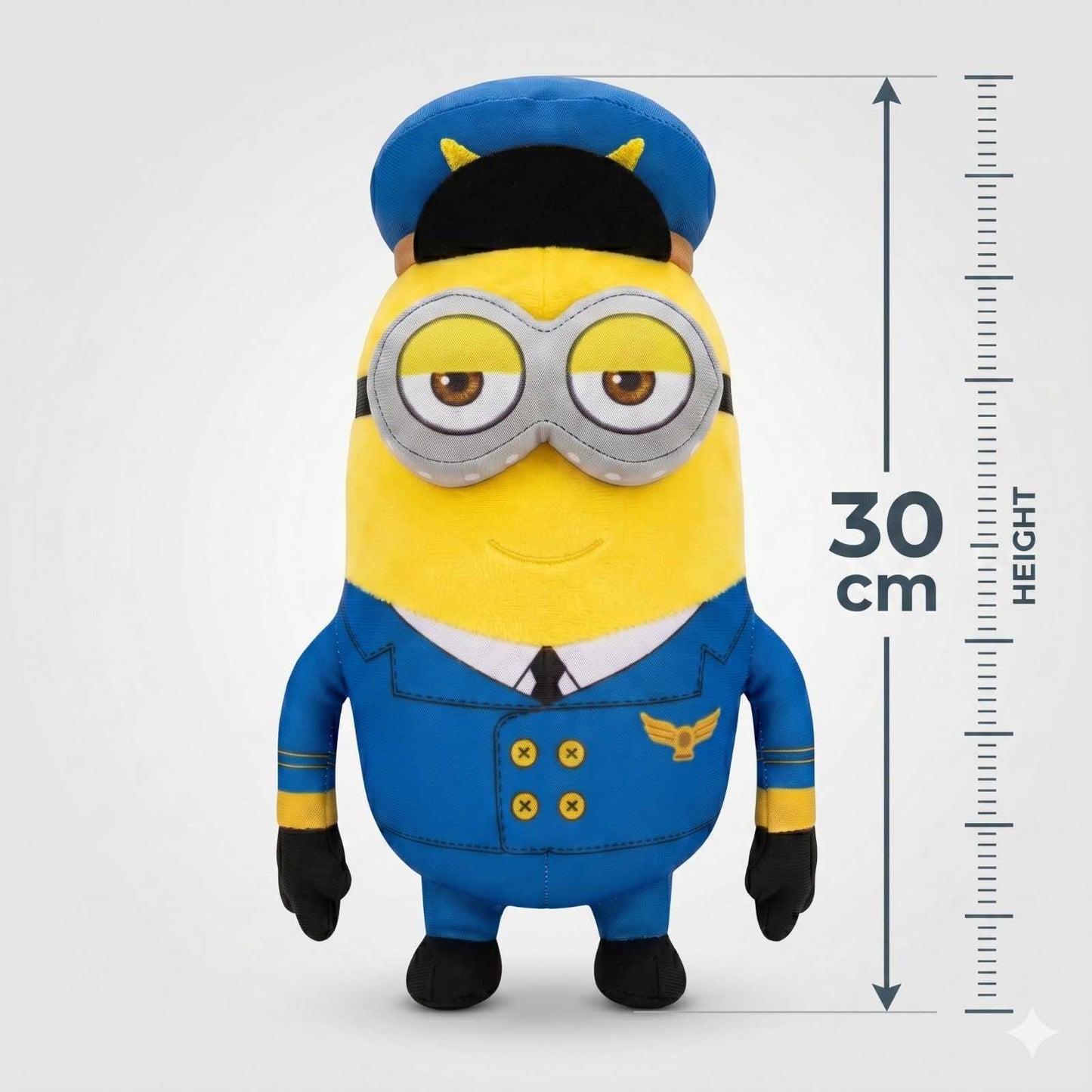 Pilot Plush Toy 1 Pc – Cute Cartoon Soft Toy for Kids, Girls & Boys, 30 cm Cuddly Stuffed Doll Gift