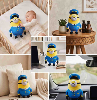 Captain OneEye Buddy Plush Toy – Cute Pilot Soft Toy for Kids, 35cm Stuffed Doll, Soft & Huggable Gift for Boys, Girls & Babies