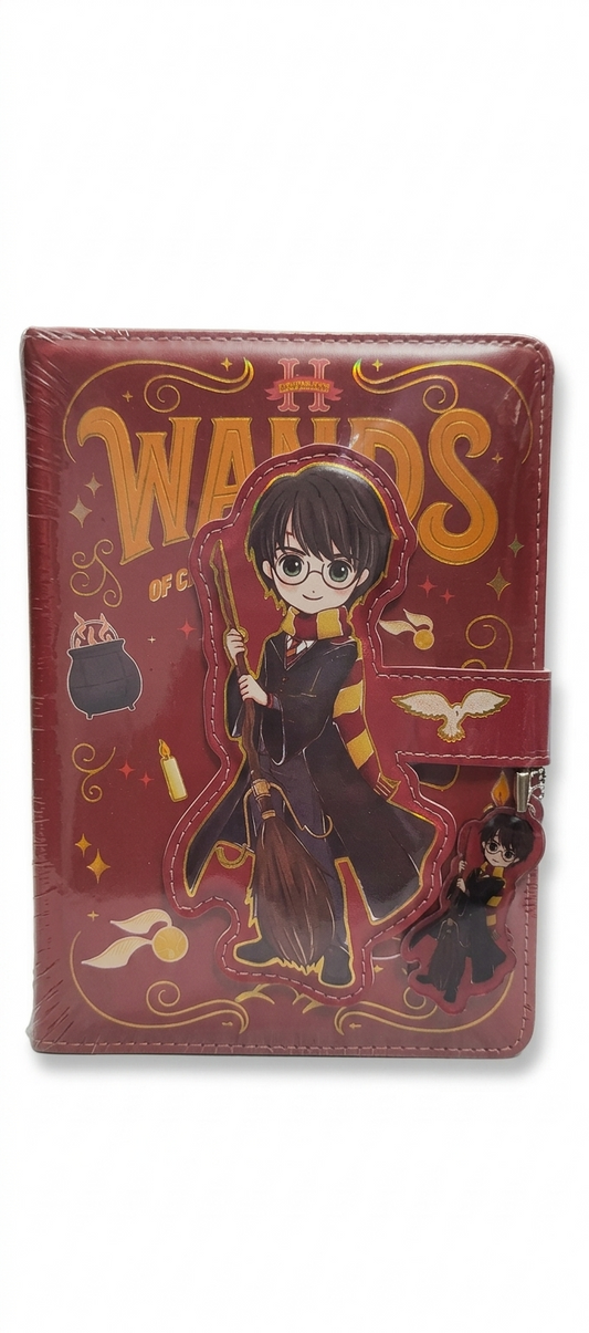 Harry Potter Inspired Diary Notebook | Cute Wizard Theme Red Journal | Premium Aesthetic Notebook (18x13 cm)