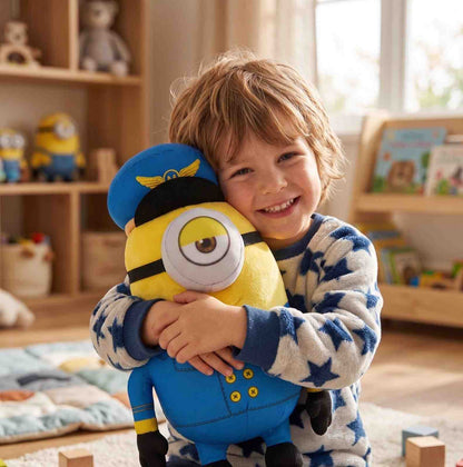 Captain OneEye Buddy Plush Toy – Cute Pilot Soft Toy for Kids, 35cm Stuffed Doll, Soft & Huggable Gift for Boys, Girls & Babies