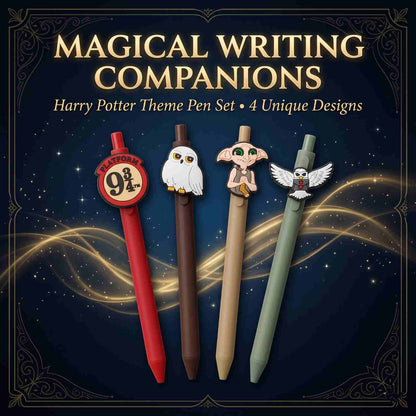 Harry Potter Pen Set of 4 | Blue Ink Character Ball Pens | COD Not Available (Copy)
