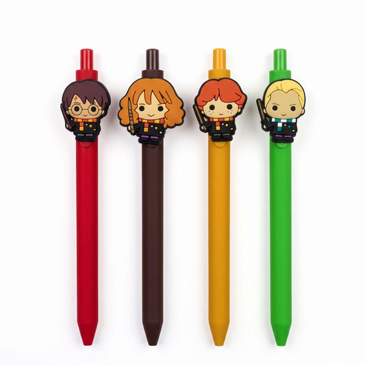 Harry Potter Pen Set of 4 | Blue Ink Character Ball Pens | COD Not Available